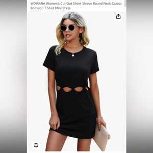 Black T-shirt dress